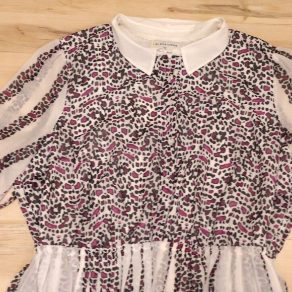 Girl With Curves x Lane Bryant Pleated Animal Print Midi Dress Size 26 NWT - Picture 4 of 10